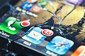 apple iphone ios broken iphone cracked screen gorilla glass dropped